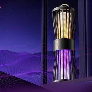 Безшумна лампа-пастка для комарів, нічник, зарядка через USB, LY-936 00013237 фото