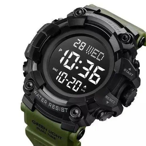 Часы наручные мужские SKMEI 1968AG ARMY GREEN, брендовые мужские часы, часы для мужчины. Цвет: зеленый 00022061 фото