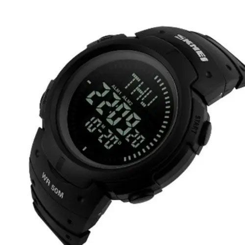 Часы наручные мужские SKMEI 1231BK, брендовые мужские часы, модные мужские часы. Цвет: черный 00022031 фото