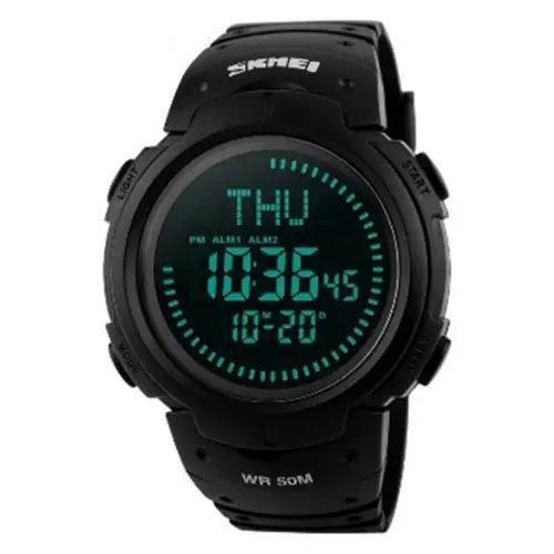 Часы наручные мужские SKMEI 1231BK, брендовые мужские часы, модные мужские часы. Цвет: черный 00022031 фото