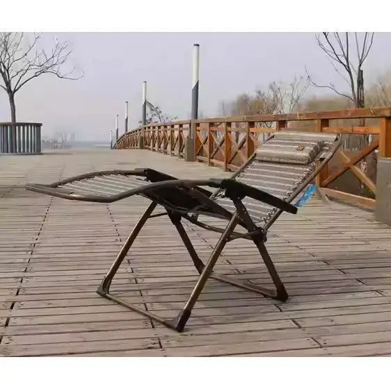 Шезлонг раскладное кресло-лежак 170х70х65 садовое кресло для отдыха кемпинговое 00015574 фото