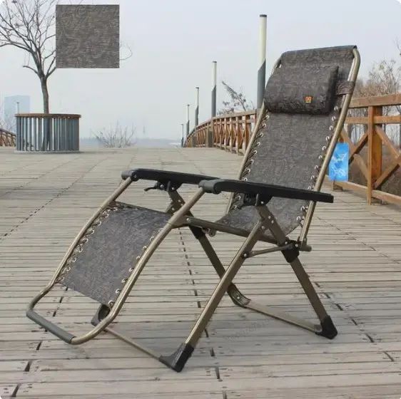 Шезлонг раскладное кресло-лежак 170х70х65 садовое кресло для отдыха кемпинговое 00015574 фото