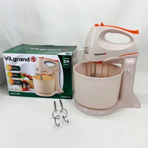 Миксер ViLgrand VHM3017B. Цвет: бежевый 00019439 фото