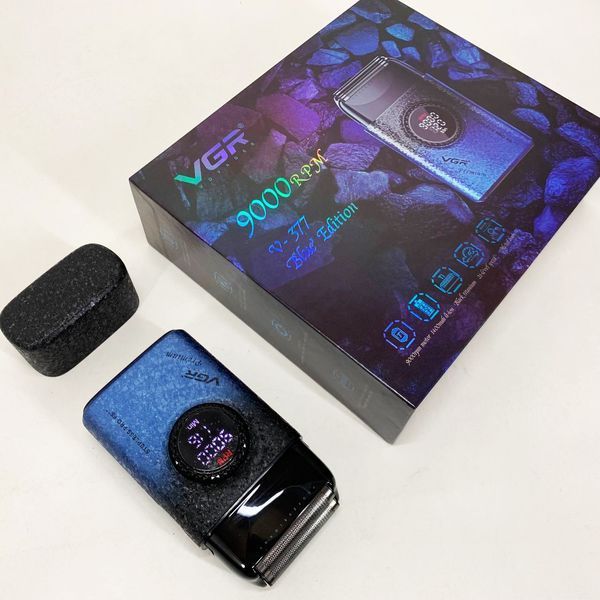 Електробритва VGR V-377 BLUE шейвер, Електрична акумуляторна бритва для гоління, шейвер чоловічий 00015497 фото