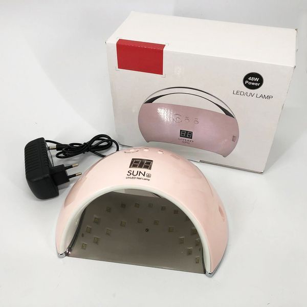 Ультрафиолетовая лампа для Маникюра UV LAMP Sun 6, Светодиодная сушилка для гель лака. Цвет: розовый 00014480 фото