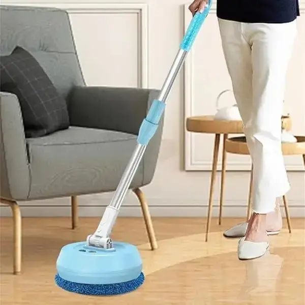 Бездротова акумуляторна швабра з двома насадками Wireless Cleaner AA102 /Акумуляторна швабра для дому 00013060 фото