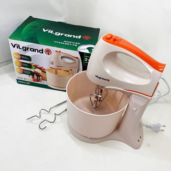 Миксер ViLgrand VHM3017B. Цвет: бежевый 00019439 фото