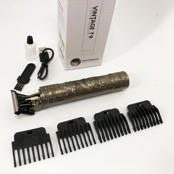 Машинка для стрижки волос Vintage T9-1 BRONZE 4 насадки 00014570 фото