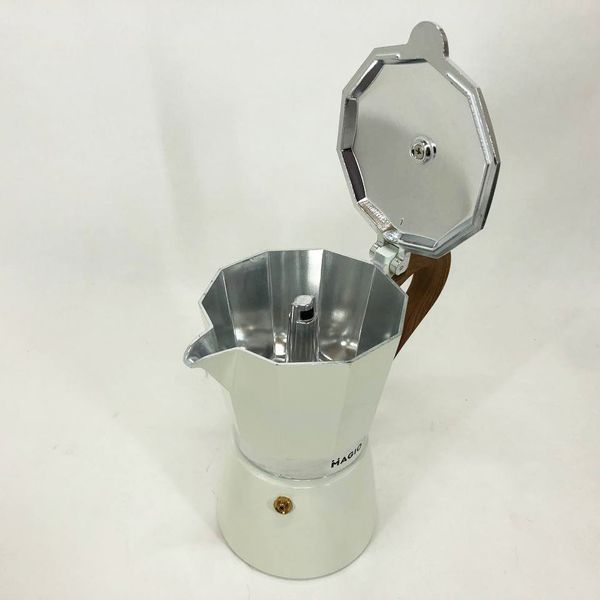 Гейзерна кавоварка Magio MG-1008 300 мл, кавоварка для індукційної плити, гейзерна турка для кави 00018678 фото