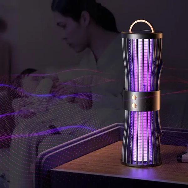 Безшумна лампа-пастка для комарів, нічник, зарядка через USB, LY-936 00013237 фото