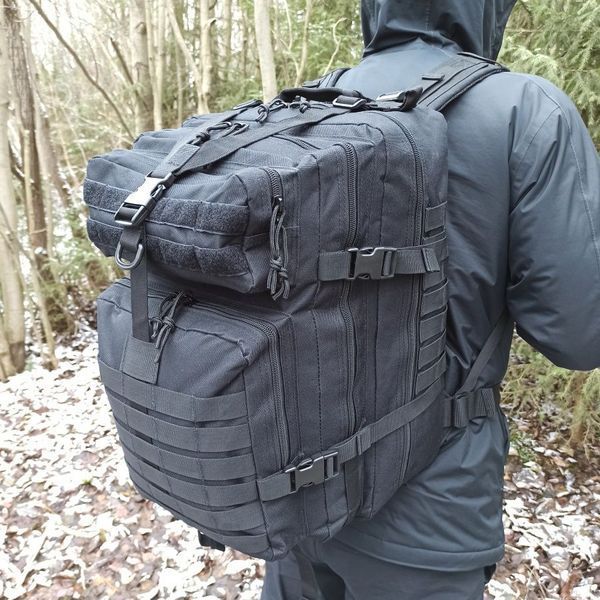 Рюкзак тактический 50 л, с подсумками Военный штурмовой рюкзак на MOLLE большой 00018417 фото