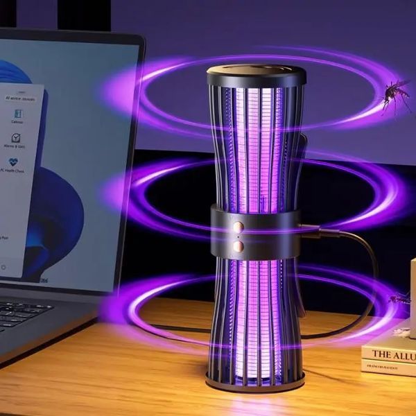 Безшумна лампа-пастка для комарів, нічник, зарядка через USB, LY-936 00013237 фото