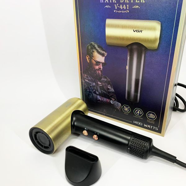 Фен профессиональный VGR V-441 с 3 уровнями обдува и 4 уровнями температуры 00014866 фото