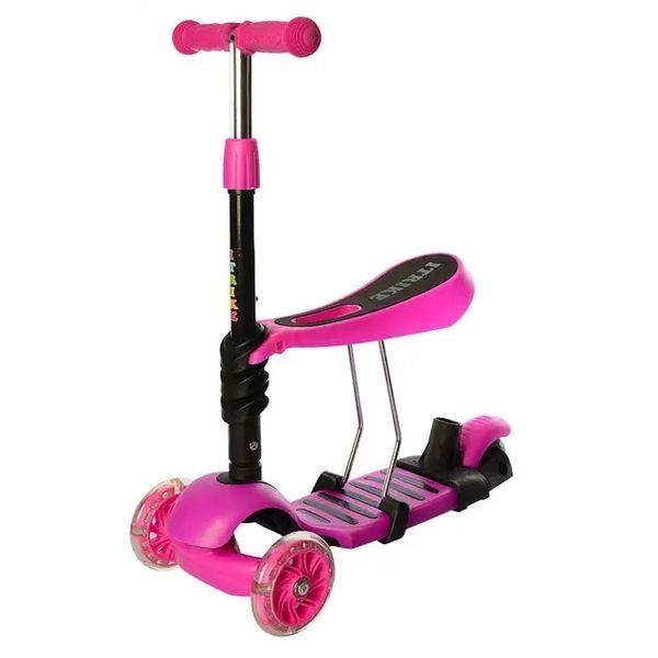 Детский самокат с сиденьем Best Scooter 3в1 зеленый 00016050 фото