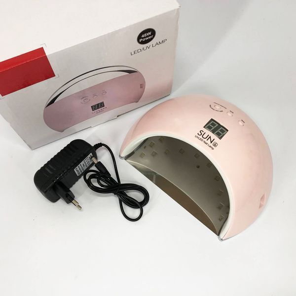 Ультрафиолетовая лампа для Маникюра UV LAMP Sun 6, Светодиодная сушилка для гель лака. Цвет: розовый 00014480 фото
