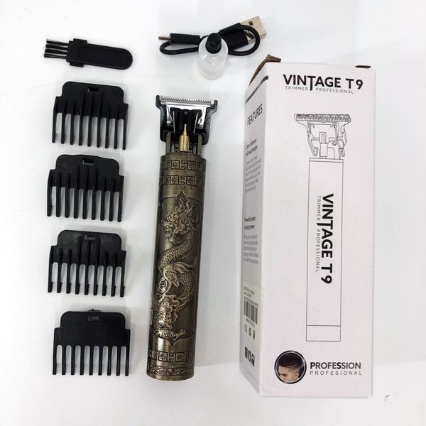 Машинка для стрижки волос Vintage T9-1 BRONZE 4 насадки 00014570 фото