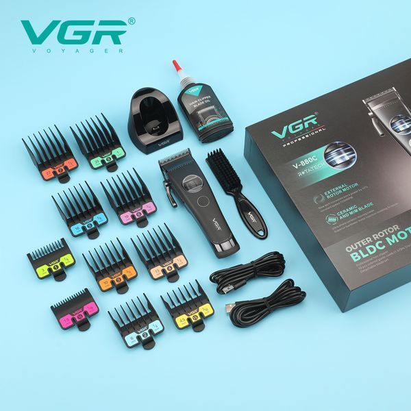 Акумуляторна машинка для стрижки vgr v-880c. колір: чорний 00014916 фото