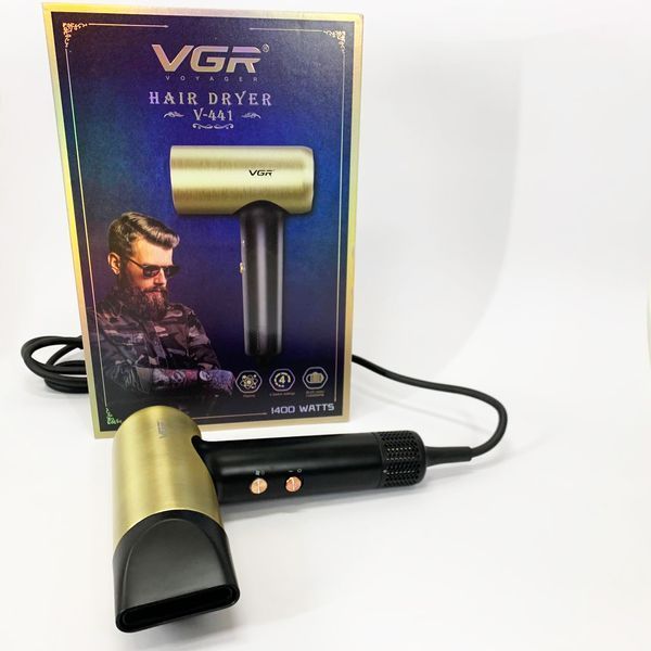 Фен профессиональный VGR V-441 с 3 уровнями обдува и 4 уровнями температуры 00014866 фото