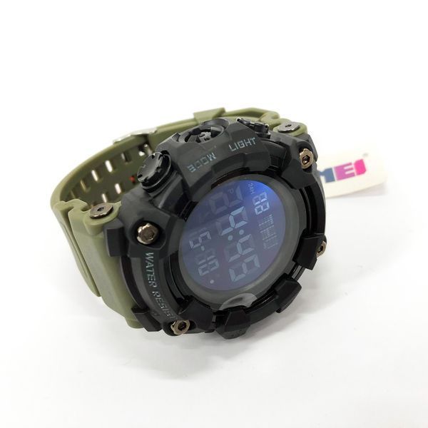 Часы наручные мужские SKMEI 1968AG ARMY GREEN, брендовые мужские часы, часы для мужчины. Цвет: зеленый 00022061 фото