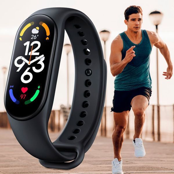 Фитнес браслет FitPro Smart Band M7 (смарт часы, пульсоксиметр, пульс). Цвет: черный 00022479 фото