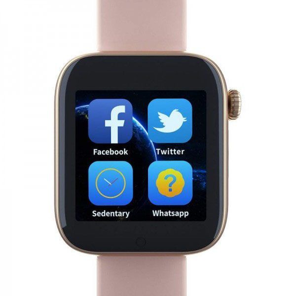 Розумний смарт годинник Smart Watch Z6 c SIM з камерою. Колір: рожевий 00022426 фото