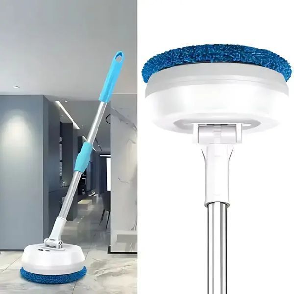 Бездротова акумуляторна швабра з двома насадками Wireless Cleaner AA102 /Акумуляторна швабра для дому 00013060 фото