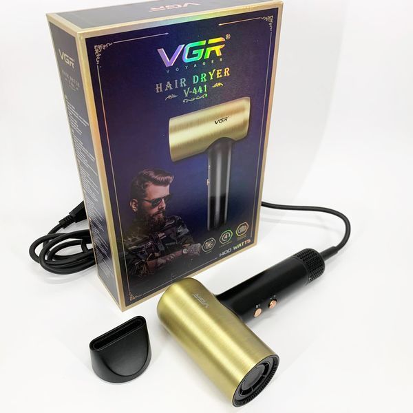 Фен профессиональный VGR V-441 с 3 уровнями обдува и 4 уровнями температуры 00014866 фото