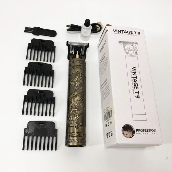 Машинка для стрижки волос Vintage T9-1 BRONZE 4 насадки 00014570 фото