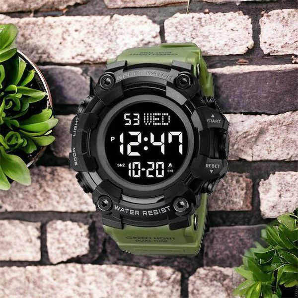 Часы наручные мужские SKMEI 1968AG ARMY GREEN, брендовые мужские часы, часы для мужчины. Цвет: зеленый 00022061 фото