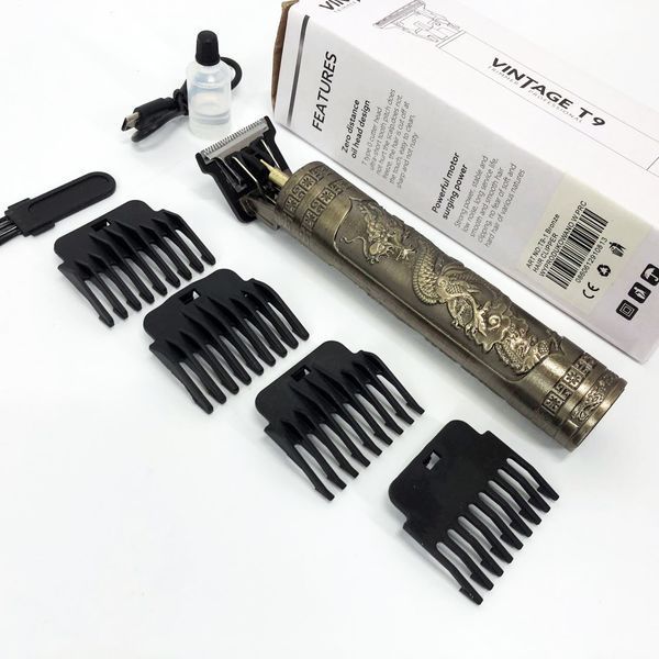 Машинка для стрижки волос Vintage T9-1 BRONZE 4 насадки 00014570 фото