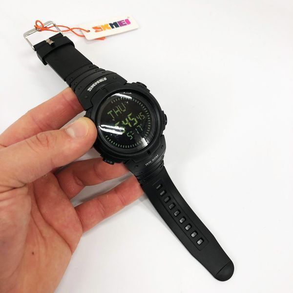 Часы наручные мужские SKMEI 1231BK, брендовые мужские часы, модные мужские часы. Цвет: черный 00022031 фото