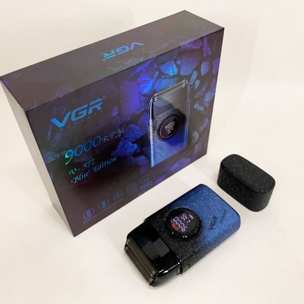 Електробритва VGR V-377 BLUE шейвер, Електрична акумуляторна бритва для гоління, шейвер чоловічий 00015497 фото