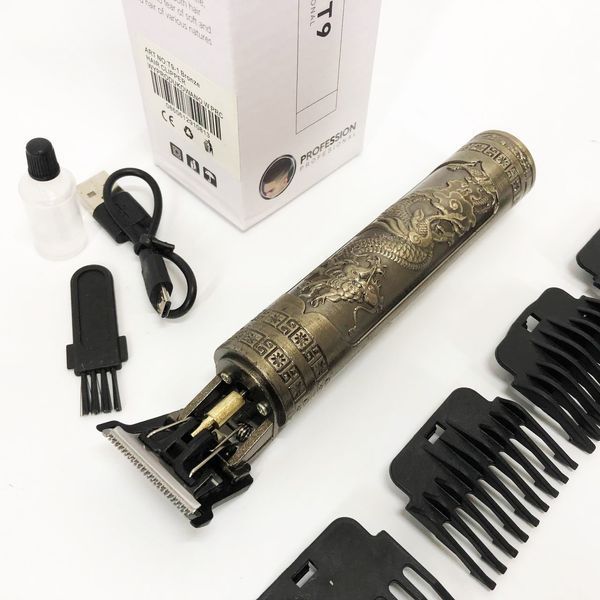Машинка для стрижки волос Vintage T9-1 BRONZE 4 насадки 00014570 фото
