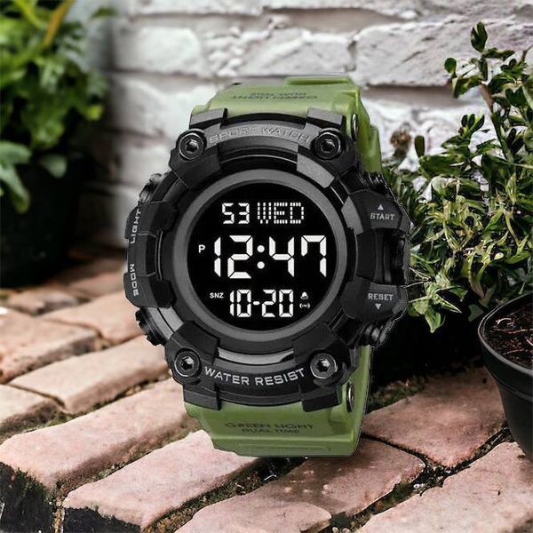 Часы наручные мужские SKMEI 1968AG ARMY GREEN, брендовые мужские часы, часы для мужчины. Цвет: зеленый 00022061 фото