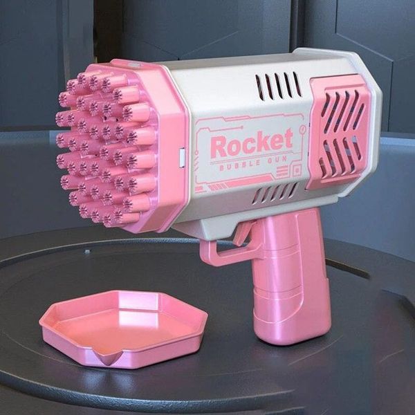 Дитячий пістолет мильні бульки Rocket Bubble Gun 15,8 см автоматичний. Колір: рожевий 00016119 фото