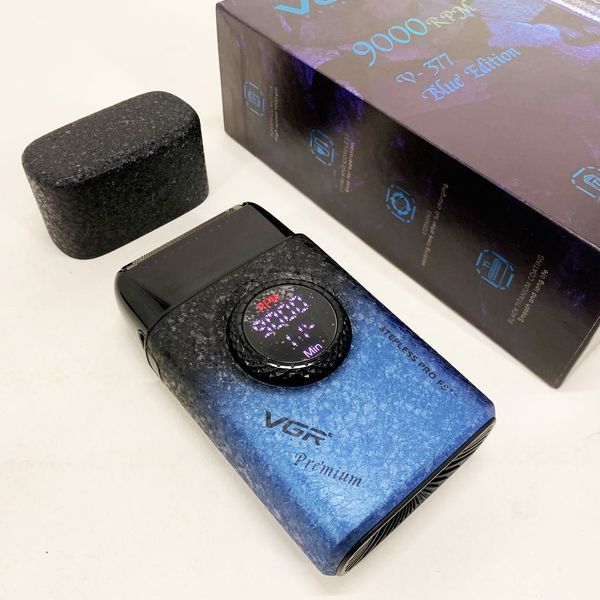 Електробритва VGR V-377 BLUE шейвер, Електрична акумуляторна бритва для гоління, шейвер чоловічий 00015497 фото