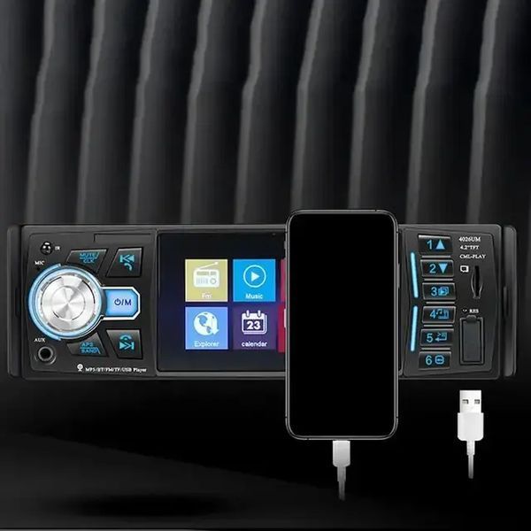 Автомагнитола 4026 BT Touch с экраном 4.1" ISO 1Din MP5 Bluetooth USB FM microSD 00017173 фото