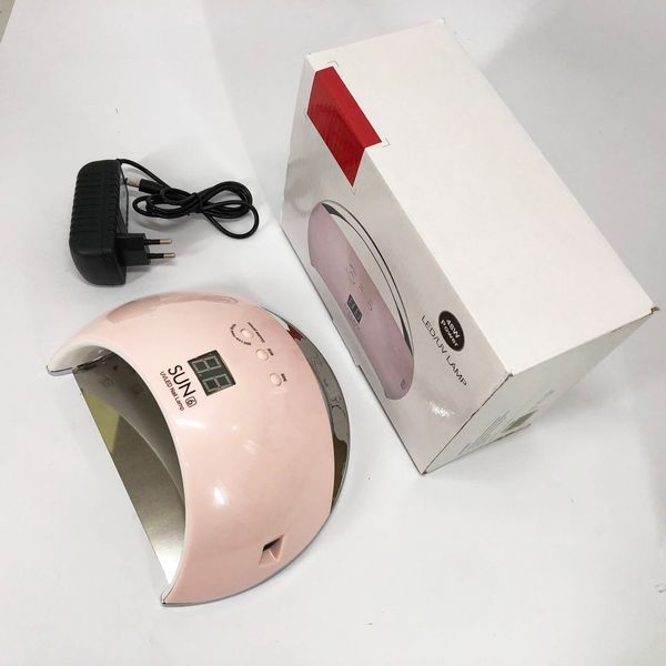 Ультрафиолетовая лампа для Маникюра UV LAMP Sun 6, Светодиодная сушилка для гель лака. Цвет: розовый 00014480 фото