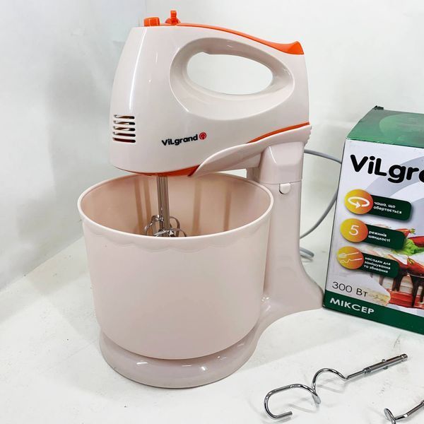 Миксер ViLgrand VHM3017B. Цвет: бежевый 00019439 фото