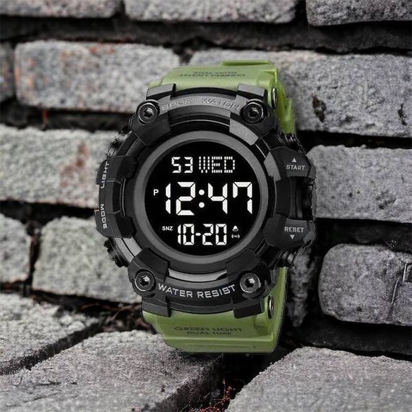 Часы наручные мужские SKMEI 1968AG ARMY GREEN, брендовые мужские часы, часы для мужчины. Цвет: зеленый 00022061 фото