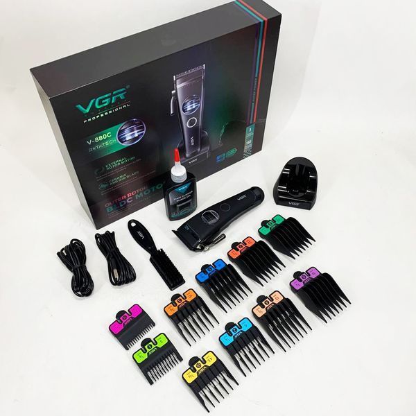 Акумуляторна машинка для стрижки vgr v-880c. колір: чорний 00014916 фото