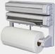Кухонний диспенсер для плівки, фольги та рушників Kitchen Roll Triple Paper dispenser, тримач для рушників 00012990 фото 3