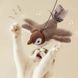 Интерактивная игрушка для кошек летающая птичка воробей для кота птица машет крыльями 00021949 фото 5