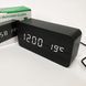 Электронные часы VST-862-6, с датчиком температуры, будильник, питание от USB. Цвет: черный-белый 00013595 фото 2