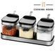 Набор контейнеров для соли, перца, приправ и специй Cooking House с крышками и ложками &ndash; 3 шт 00019346 фото 2