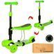 Детский самокат с сиденьем Best Scooter 3в1 зеленый 00016050 фото 1