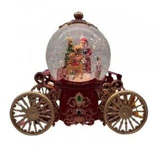 Снежный шар "Карета" с автоподдувом, LED и музыкой (SH2501) 00024927 фото