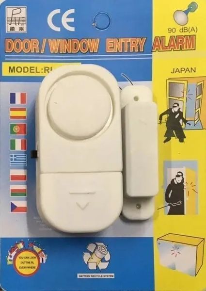 Дверна та віконна бездротова сигналізація з магнітним датчиком Door/Window Entry Alarm RL-9805 00017972 фото