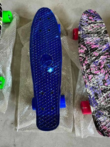 Пенни борд скейтборд Penny Board Fish Skateboards 22" ABEC-7 с светящимися колесами 00016051 фото
