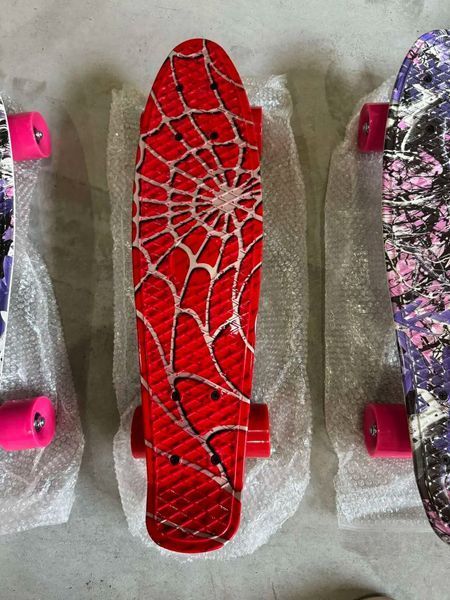 Пенни борд скейтборд Penny Board Fish Skateboards 22" ABEC-7 с светящимися колесами 00016051 фото